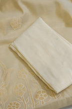 Beige Pure Linen Tissue Suit Set