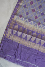 Lavender Cotton Weaving Suit Set