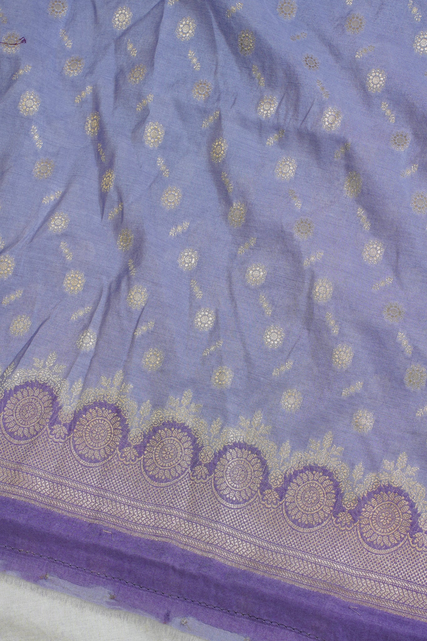 Lavender Cotton Weaving Suit Set