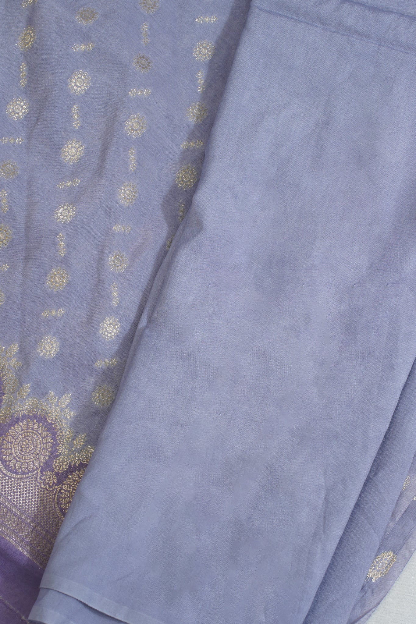 Lavender Cotton Weaving Suit Set