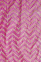Pink Mushroo Silk Saree with Contrast Border and Pallu