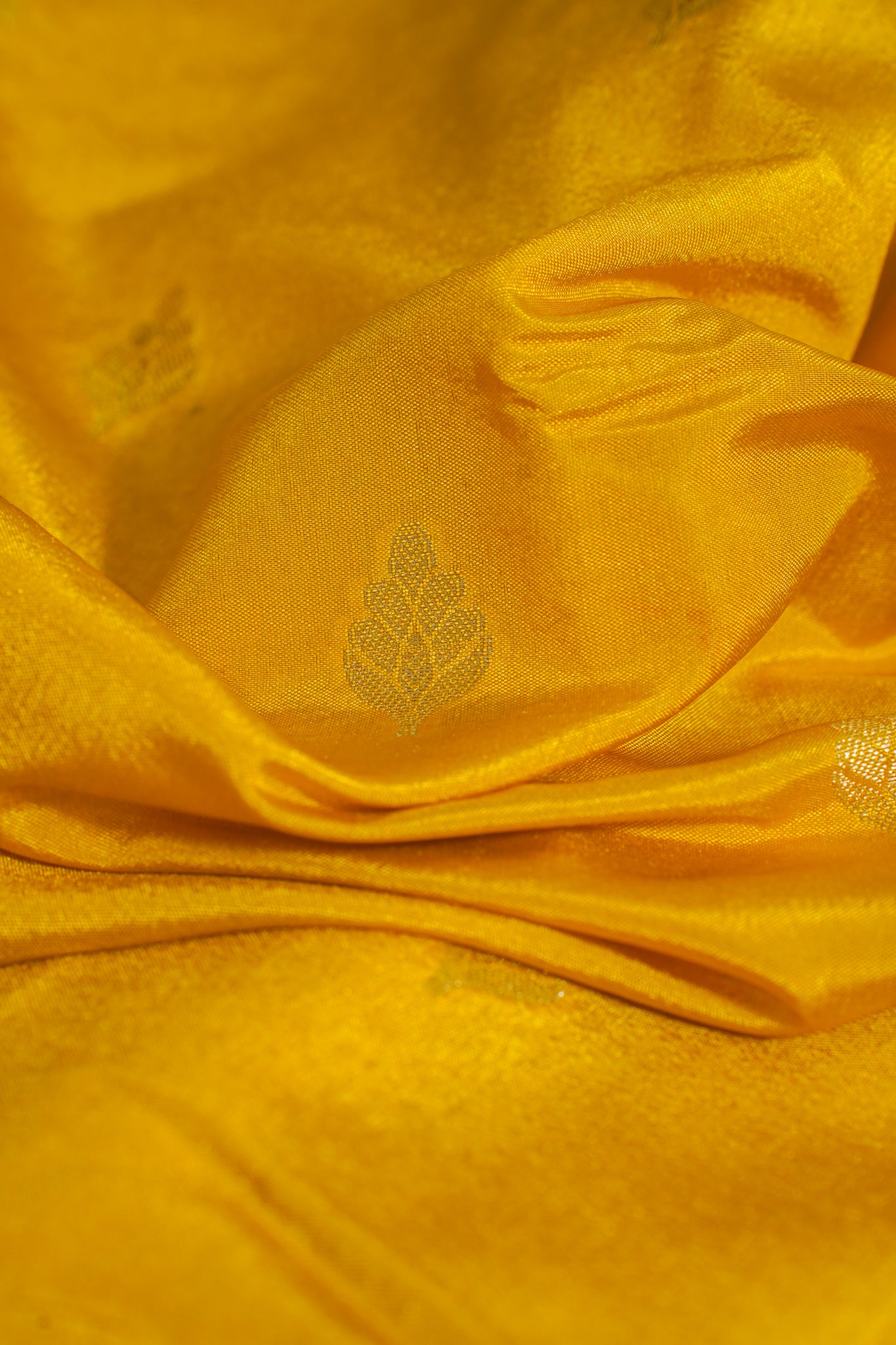 Yellow Semi Katan Silk Saree