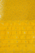 Yellow Semi Katan Silk Saree