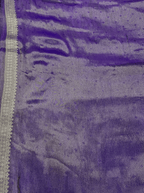 Lavender Purple  Georgette Tissue Silk Saree