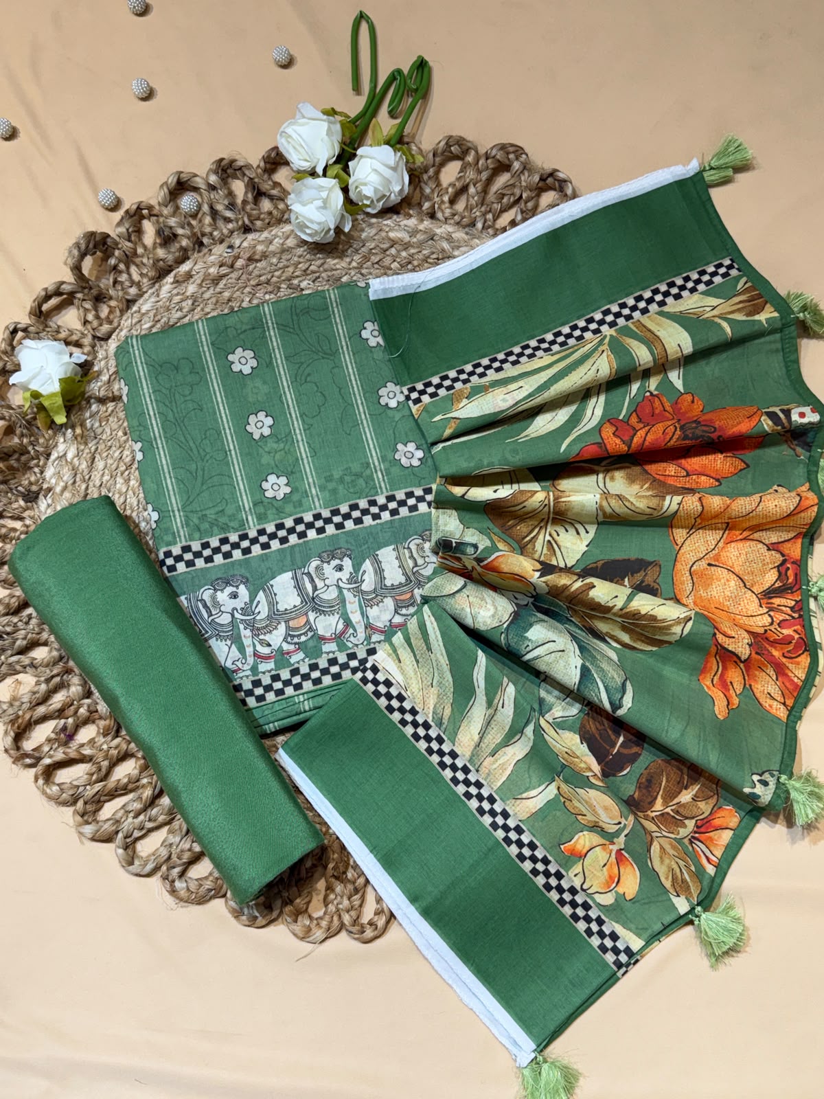 Pure mul cotton with digital print (unstitched)