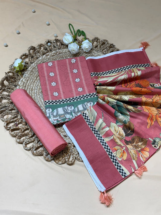 Pure mul cotton with digital print (unstitched)