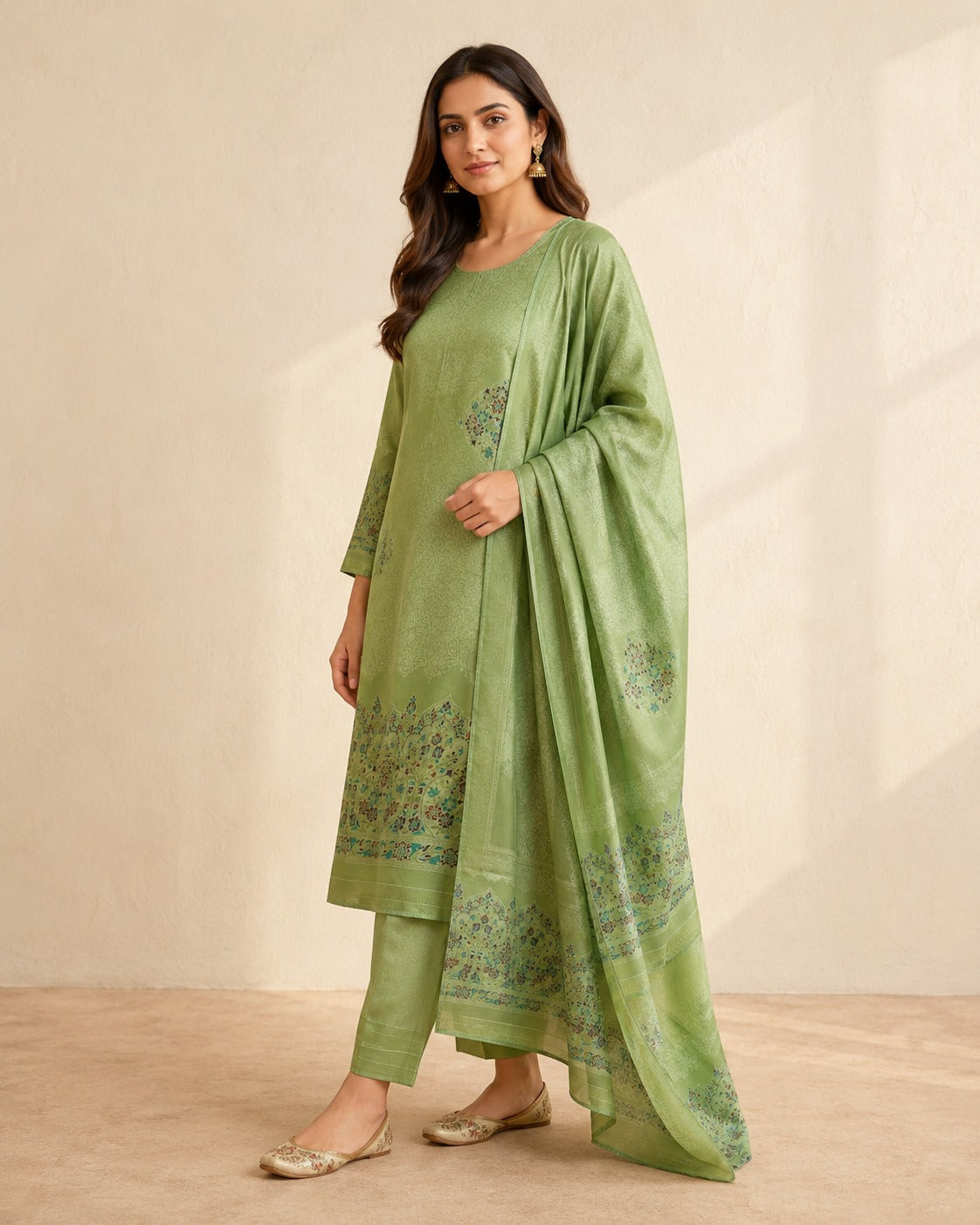 Tissue Georgette Unstitched Suit