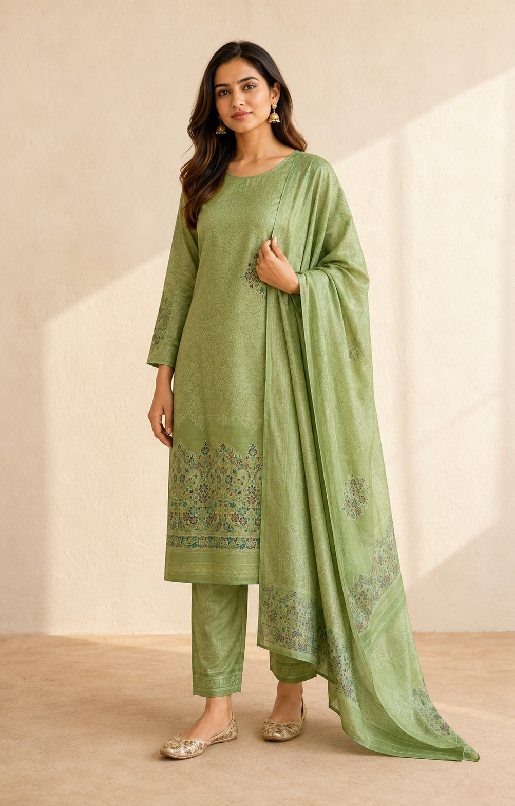 Tissue Georgette Unstitched Suit