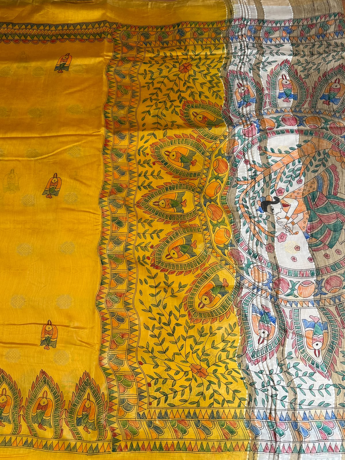 Pure Tusser Matka Saree